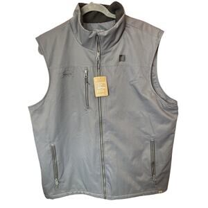 Trimark Men’s Vest XL Gray Fleece Lined Toyota Truck Promotion Sustainable Eco